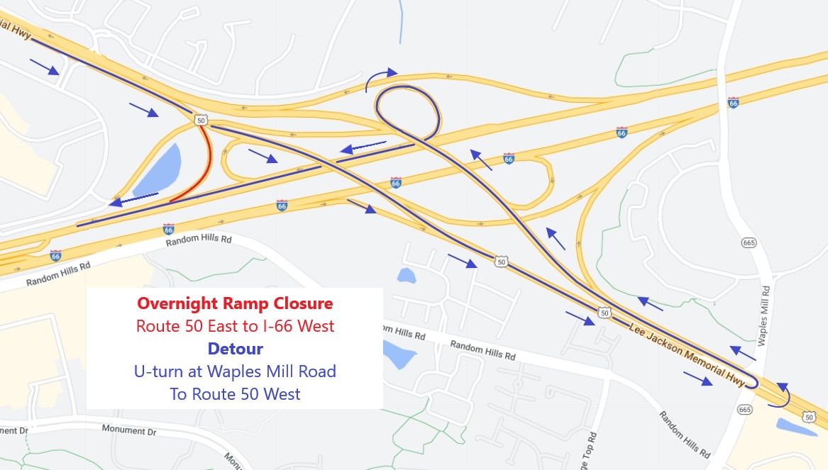 Ramp Closure US-50E to I-66W